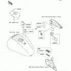 Vulcan 2000 (VN2000-G8F) Наклейки предупреждения