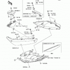 Ninja 650R (EX650-A6F) Обтекатель сидения
