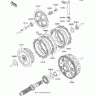 Ninja 650R (EX650-A6F) Сцепление