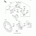 Ninja 650R (EX650-A6F) Задний тормоз