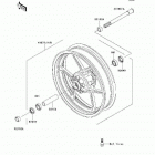 Ninja 650R (EX650-A6F) Переднее колесо