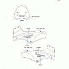 Versys (Canada Only) (KLE650-A8F) Decals(blue)(a8f)