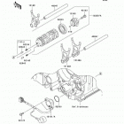 Ninja ZX-14 (ZX1400-A7FA) Валы и вилки переключения передач