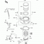 KLR650 (KL650-A7F) Цилиндр и поршни