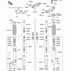 KLR650 (KL650-A7F) Front fork(a7f)