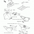 KLR650 (KL650-A7F) Наклейки предупреждения
