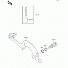 KX250 (KX250-R7F) Педаль тормоза