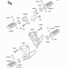 KLR650 (KL650-A7F) Подножки