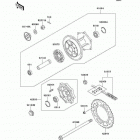 KLR650 (KL650-A7F) Задняя ступица колеса