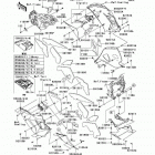 Ninja ZX-14 (ZX1400-A7FA) Обтекатель нижний