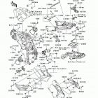 Ninja ZX-14 (ZX1400-A7FA) Рама ,крепежные детали