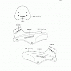Versys (European) (KLE650-A7F) Decals(orange)(ebony)(a7f)
