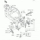 Ninja ZX-6RR (ZX600-N6F) Детали рамы (фронт)