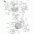 Vulcan 800 Drifter (VN800-E6F) Головка цилиндра