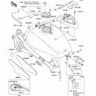 Vulcan 1600 Mean Streak (VN1600-F6F) Топливный бак