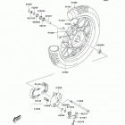 KLX125 (KLX125-A6F) Переднее колесо