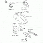 Vulcan 1600 Classic (VN1600-E6F) Наклейки предупреждения