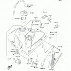 KLX125L (KLX125-B6F) Топливный бак