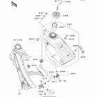 KX450F (European) (KX450-D6F) Топливный бак