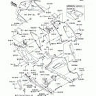Ninja ZX-6RR (ZX600-N6F) Обтекатель нижний
