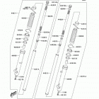 KLX125L (KLX125-B6F) Передняя вилка