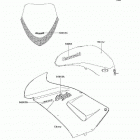 Ninja 650R (EX650-A6F) Decals(ebony)(a6f)