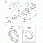 KX100 (KX100-D5) Rear brake(d4 / d5)