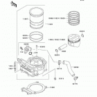 KLR250 (KL250-D20) Цилиндр и поршни