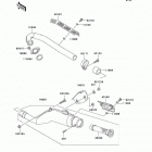 KLR250 (KL250-D20) Глушитель