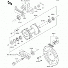KX85 (KX85-A2) Задняя ступица колеса