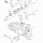 Ninja ZX-10R (ZX1000-C2) Валы и вилки переключения передач
