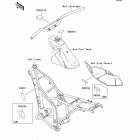 KLX300R (KLX300-A10) Наклейки предупреждения