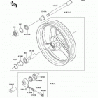 Ninja 500R (EX500-D10) Переднее колесо