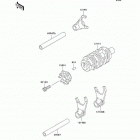 KLX300R (KLX300-A10) Валы и вилки переключения передач
