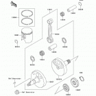 KX65 (KX65-A5) Коленвал и поршни