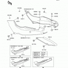 Ninja 500R (EX500-D10) Боковые обтекатели