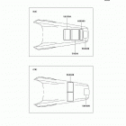 KX250 (KX250-M1) Наклейки предупреждения