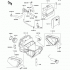Ninja 500R (EX500-D10) Воздухозаборник