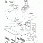 Ninja 500R (EX500-D10) Наклейки предупреждения