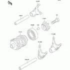 KX85 (KX85-A2) Валы и вилки переключения передач