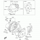 KLX125 (KLX125-A2) Крышки двигателя