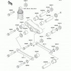 Ninja 500R (EX500-D10) Задняя подвеска