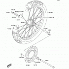 KLX125L (KLX125-B3) Переднее колесо