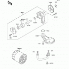 Ninja 500R (EX500-D10) Масляный и водяной насос. фильтр масленый