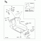 Ninja 500R (EX500-D10) Обтекатель нижний