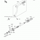 KLX110 (KLX110-A2) Kickstarter mechanism(a2-a4)