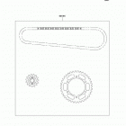 Ninja 500R (EX500-D10) Цепь комплект