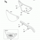 Police 1000 (KZ1000-P21) Side covers / chain cover(p21-p24)