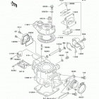 KX100 (KX100-D2) Цилиндр и головка цилиндров