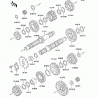 KLR250 (KL250-D17) Трансмиссия